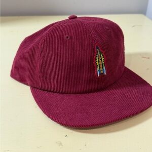 NWT Icecream Burgundy Corduroy Hat